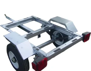 Manufacturer Light Duty Steel Utility Trailer CT0030A EZ hauler Silver Powder Coated 300kg Payload