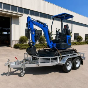 Mini Excavator Transport Trailer 0.8 Ton 1 Ton 1.5 Ton Custom Aluminum Utility Trailer