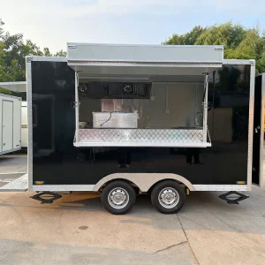 Mini Food Trailer All Inclusive Kit Fridge Hood Serving Window Lightweight Road Ready Towable