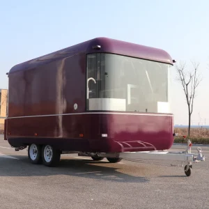 Mini Food Truck Pizza Truck Ice Cream Cart Mobile Kitchen Fully Equipped