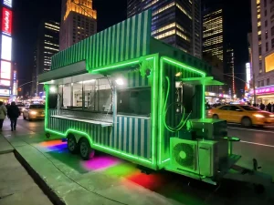 Mobile Coffee Food Truck Pizza Hot Dog Trailer With CE and DOT
