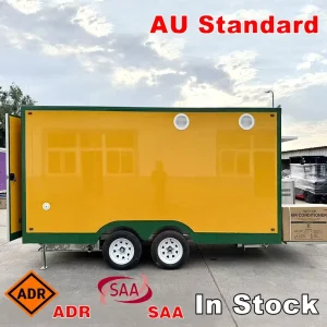 Mobile Food Truck Trailer Food Truck Equipment Coffee Trailer Fast Food Truck Fiberglass Food Trailer Australian Standard