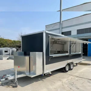 Mobile Kitchen Trailer Street Ice Cream Fast Food Truck Food Trailer Cart