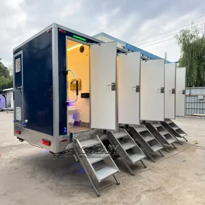 Mobile Restroom Cabin Practical Vip Mobile Washrooms Restroom Trailers Portable Toilet Mobile Toilet Trailer