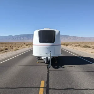 Modern Streamline Bullet Design Lightweight Mobile Home Travel Trailers Outdoor Camper Trailer RVs Camping Caravan Car Trailers