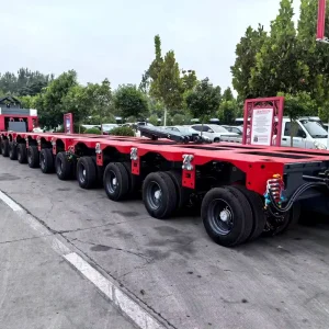 Modular Steel Heavy Equipment Transport Bridge Transformer Semi trailer 12r22.5 Tyre Carbon Steel Material >30000kg