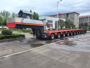 Modular Steel Heavy Equipment Transport Bridge Transformer Semi-trailer 12r22.5 Tyre Carbon Steel Material