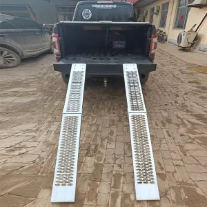 Motorcycle Transport Truck Trailer Folding ATV Ramp 200kg Load Capacity Angle Long Step Springboard