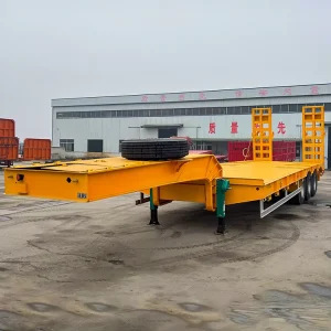Multi Axle Low Bed Semi Trailer 80 120 Ton Lowboy Trailer for Oversized Cargo and Heavy Haul