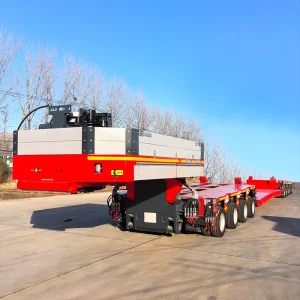 Multi Axle SPT Utility Modular Trailer with Hydraulic Steering and Lifting Function for Overweight Cargo