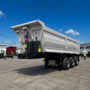 Multi Axle Semi Trailer 3/4 Axle 40-60Ton U-Type Hydraulic Rear Dumper Trailer for Quarry & Bulk Cargo Logistics Delivery