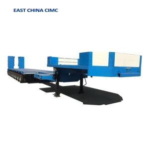 Multi Axles 40-80Tons Extendable Low Bed Semi Trailer for Special Vehicle Transport