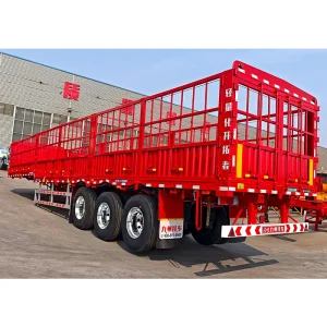 Multi-Function Steel Tandem Axle Cargo Box Fence Dump Hydraulic Utility Trailer