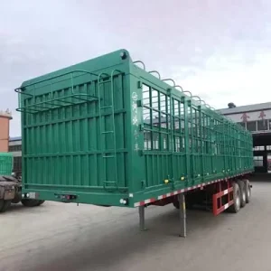 Multi Function Steel Tandem Axle Heavy Duty High Capacity Cargo Box Fence Dump Hydraulic Utility Semi Trailer
