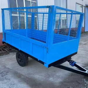 Multi Functional Agricultural Trailer Livestock Transportation Wear Resistant Tires Gravel Road