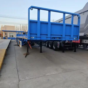 Multi Purpose Semi Trailer Flatbed Trailer 40ft Container Trailer Steel 80T Payload