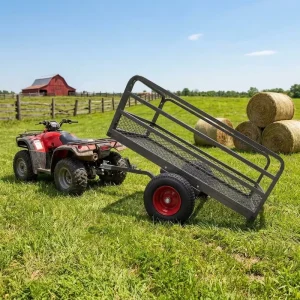 Multifunctional ATV Wagon Trailer Cargo Trailer for Garden Home Outdoors