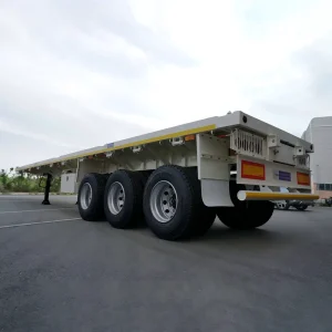 New 2 3 4 Axles 60 Tons 80 Ton 20ft 40ft 45ft Semi Trailers Heavy Duty for Construction Machinery & Bulk Cargo Transport