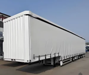 New 2 3 Axle Enclosed Steel Container Box Truck Semi Trailer 40×53 Feet 60T Payload Cargo Transportation