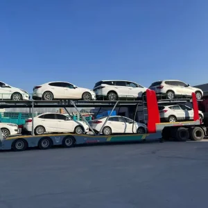 New 2/3 Axle Steel Double Deck Car Carrier Semi Trailer for 6/8/10 Cars Transport Towing