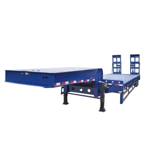 New 2 Axle Heavy Duty LowBed Trailer Semi-Trailer Machinery Transport Trailers