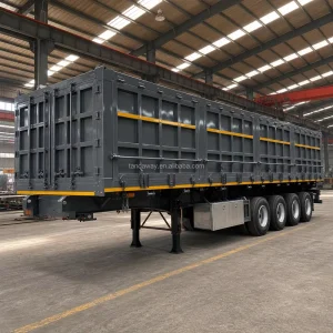 New 3 4 Axle Side Wall Semi Trailer 60 80 Tons Fence Cargo Trailer Stake Semi Trailer for General Cargo