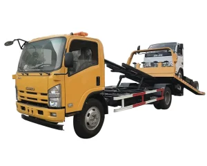 New 4*2 Flatbed 7m Trailer Tow Wrecker Truck With Lifting Function