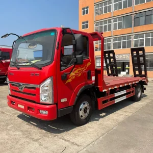 New 4.5Tons Light Flatbed Tow Truck Diesel 4X2 Flatbed Trailer Road Emergency Vehicle