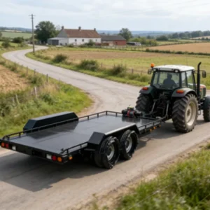 New Agricultural Flatbed Small Farm Trailer High Strength Steel 5500×2000 Size Durable Easy Assembly Customizable Load Color