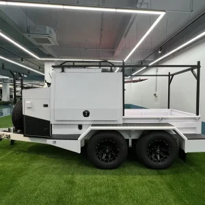 New Design 9.5FT Utility Cargo Trailer Off road Tradesman Trailer With Large Storage Space