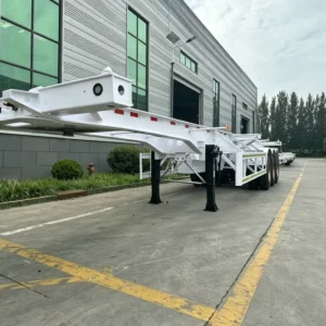 New Heavy duty Transportation Machinery Suspension Vehicle 12R22.5 Skeleton Trailer Factory Direct Sale for Custom Trailers