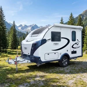 Newest Modern Style Camper Independent Suspension Trailer Camping Off Road Travel Mini Caravan for Family