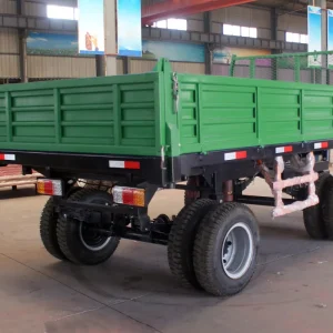 OEM Customized Snowmobile Trailer 2 Place Two Axles Four Wheels Air Brake Hydraulic Dump Hoist High for Farming