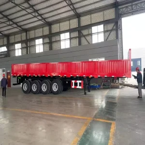 OEM Factory Tri axle 30ton 40ton 50ton Sidewall Trailer for Bulk Cargo Transfer
