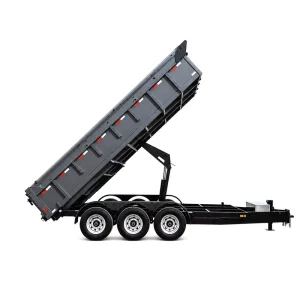 OEM Heavy Duty Triple Axle Dump Trailer with Hydraulic Dump System for Construction Agriculture and Landscaping