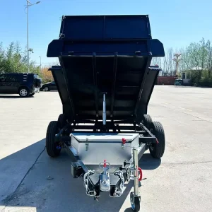 OEM Hydraulic Dump Trailers Galvanized Double Axle Utility Tipper Trailers MOQ 10 Units