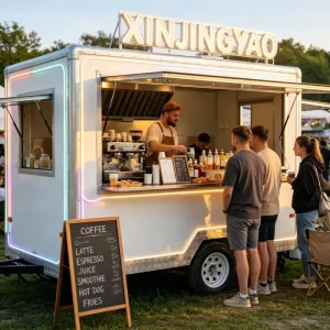 OEM Manufacturer Factory Portable Commercial Mobile Food Trailers Fully Equipped Food Truck