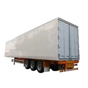 OEM New Customized Van Semi Trailer 3 Axle 80CBM 100CBM Enclosed Cargo Box Semi Trailer Customized Trailer