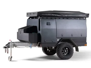 OEM ODM 4×4 Offroad Camper Trailer Slide Kitchen 2 Person Sleeping Capacity 12V Electric Brake