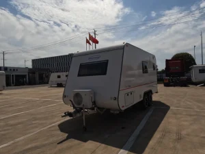 OEM ODM Available Ultra Lightweight Aluminum Alloy Travel Trailer Dual Axle Outdoor Camping Car Caravan RVs Campers Trailers