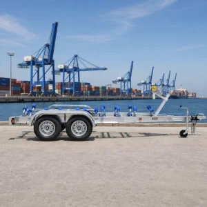 OEM ODM Factory Direct Aluminum Alloy Boat Trailer Rust Free Custom Bunk Trailer for Pontoon and Fishing Boats