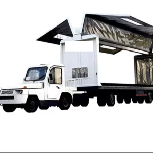 Open Wing Box Cargo Utility Trailer 5 Ton Goods Transporter Semi Trailer Open Sides Top Aluminum Alloy Truck Trailer
