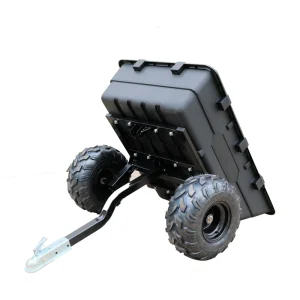Outdoor Garden Farm Bike Trailer Lawn Motorcycle & ATV Trailers Utility Dump Wagon Trailer