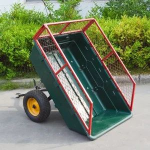 Outdoor Lawn Utility Transportation Tipping Quad ATV Dumper Trailer Heavy Duty Motorcycle Poly Metal 295kg ISO9001 CE