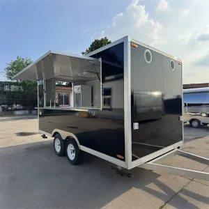 Outdoor Mobile Kitchen Store Vending Cart Fast Food Kiosk Street Food Truck for Coffee and Ice Cream for Restaurants Traders
