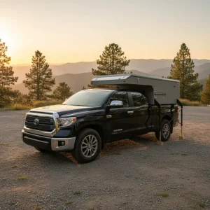 Outdoor Pop Top Mobile Home Pickup Caravan Truck Camper Slide in with Kitchen Off Road Rv Caravan Motorhome Trailer Camper
