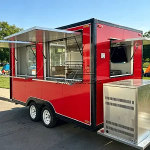 Outdoor Street Mobile Fast Food Trailer Burger Pizza Food Trailer Fried Chicken Commercial Food Trucks in China