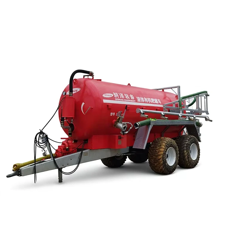 PTO ATV Organic Liquid Manure Fertilizer Tanker Trailer with Foldable Truss Spreading Liquid Muck