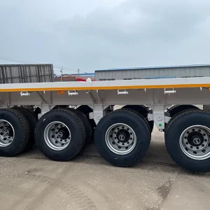 Panic Buying in a Large Capacity Flatbed Semi trailer for 20 or 40 Feet Container Transportation Heavy Duty with Price