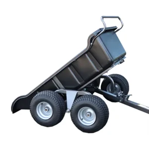 Plastic Garden Farm ATV Dump Trailer Cart Lawn Trailer Wheeler Farm ATV with Trailer
